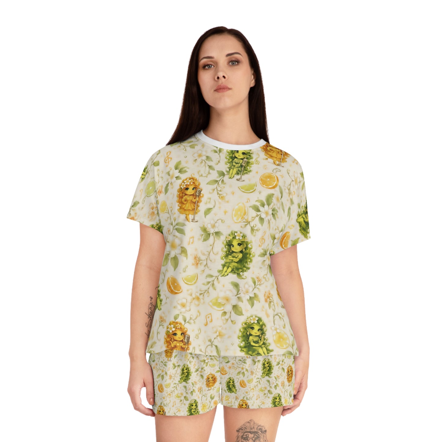 The Citrine Sisters Women's Short Pajama Set Limited Edition Series One Design One