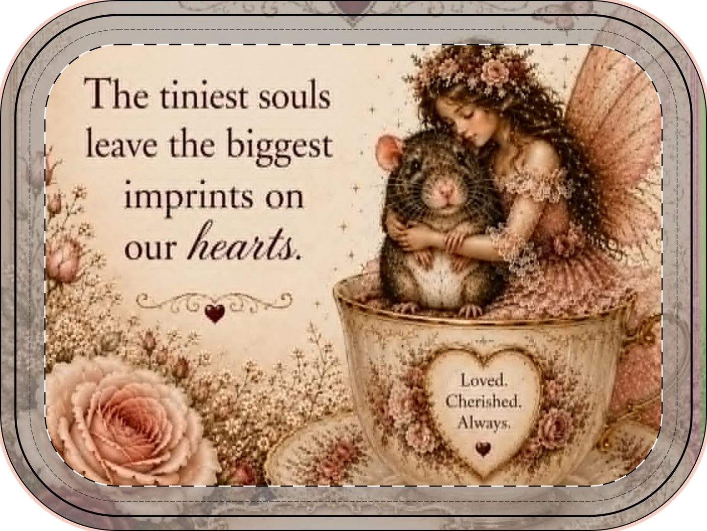 RattaCutie Couture Limited Edition Jewelry Box — “The tiniest souls leave the biggest imprints on our hearts” Keepsake