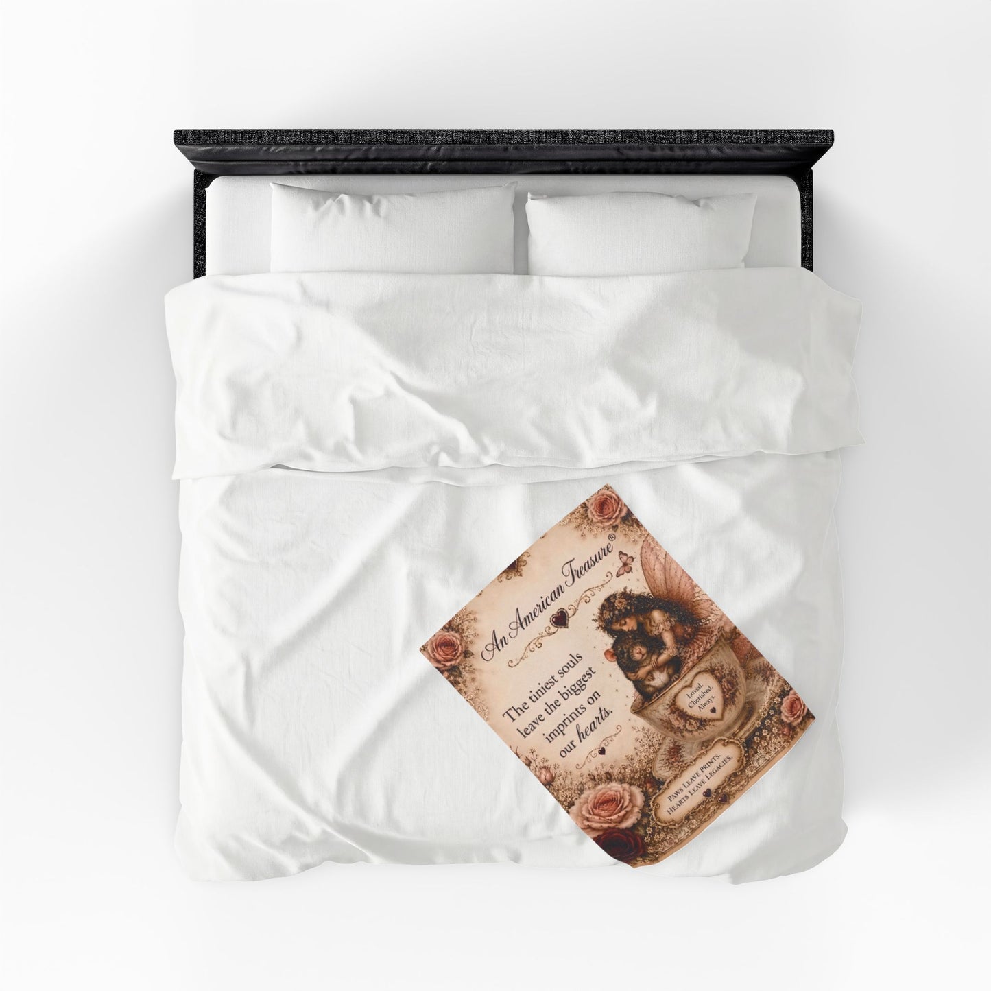 RattaCutie Couture Limited Edition Velveteen Blanket – "The tiniest souls leave the biggest imprints on our hearts"