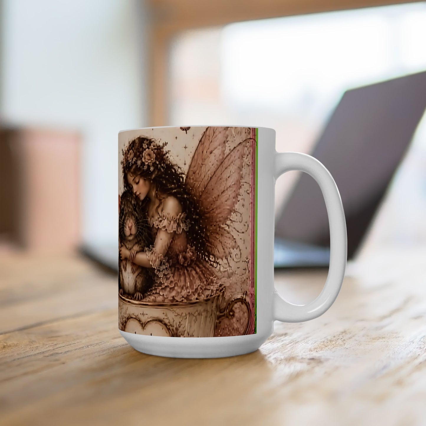 RattaCutie Couture Limited Edition Sentimental Girl & Mouse Ceramic Mug — "Kindest souls leave the biggest paw prints on our hearts"