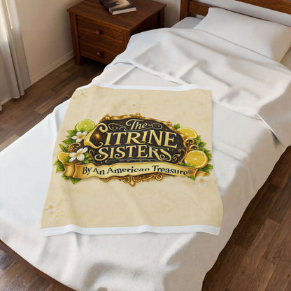 Citrine Sisters Velveteen Plush Blanket — Limited Edition Design One Series One