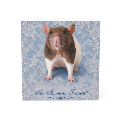 RattaCutie Couture Limited Edition Note Cube - 'An American Treasure' Decorative Sticky Memo Block