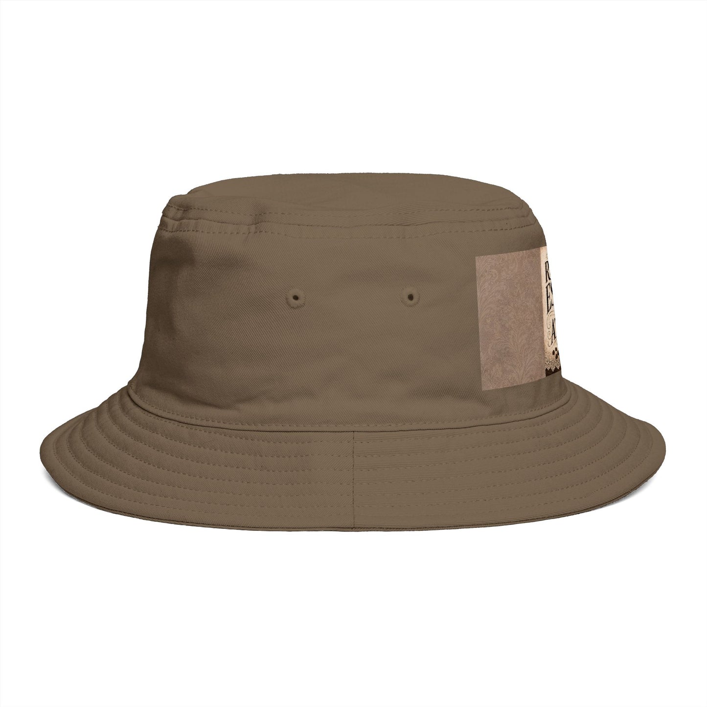 Espresso Yourself Couture Collection : Running on Espresso Attitude Bucket Hat — Coffee Lover Patch Bucket Hat - Collection One - Style One