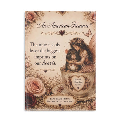 RattaCutie Couture Limited Edition Hardcover Notebook — "An American Treasure" Fairy Memory Journal (Puffy Cover)