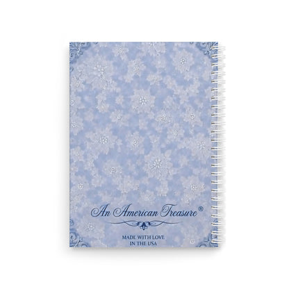 RattaCutie Couture Limited Edition  Photo Spiral Notebook — "An American Treasure" Vintage Blue Journal