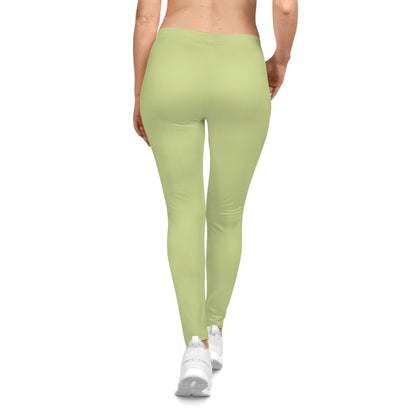 The Citrine Sisters Lime Green Women's Casual Leggings — Comfortable Everyday Activewear Limited Edition Series One Design One