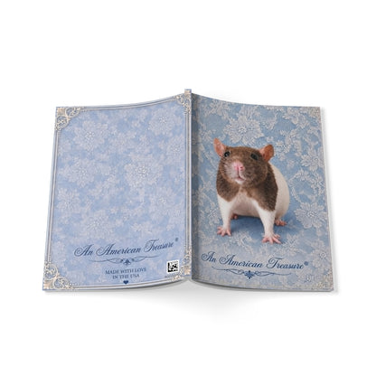 RattaCutie Couture Limited Edition A5 Notebook — 'An American Treasure' Rat Photo Softcover Journal