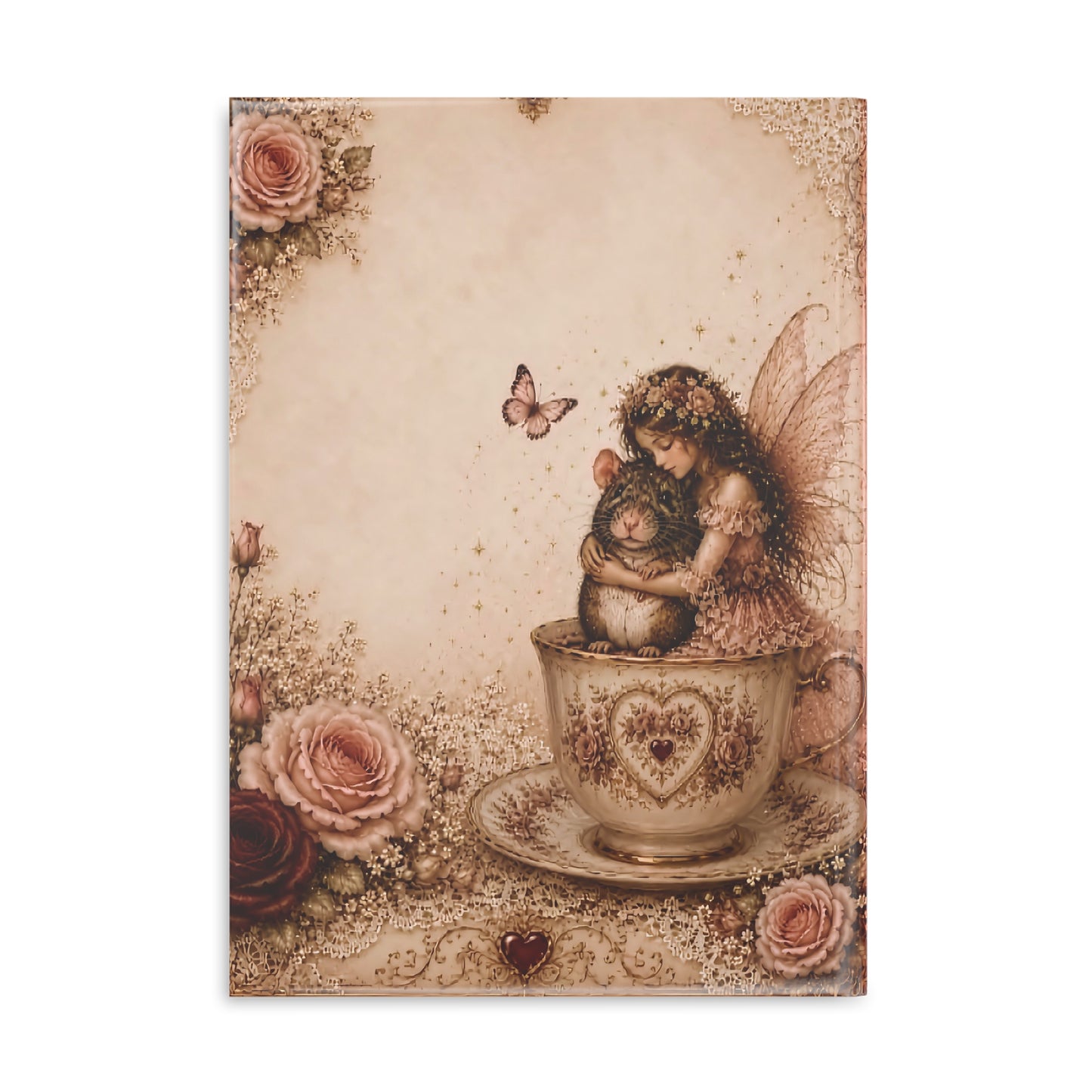 RattaCutie Couture Limited Edition Hardcover Notebook — "An American Treasure" Fairy Memory Journal (Puffy Cover)