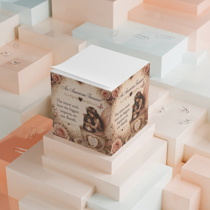 RattaCutie Couture Limited Edition Note Cube – 'The tiniest souls leave the biggest imprints on our hearts'