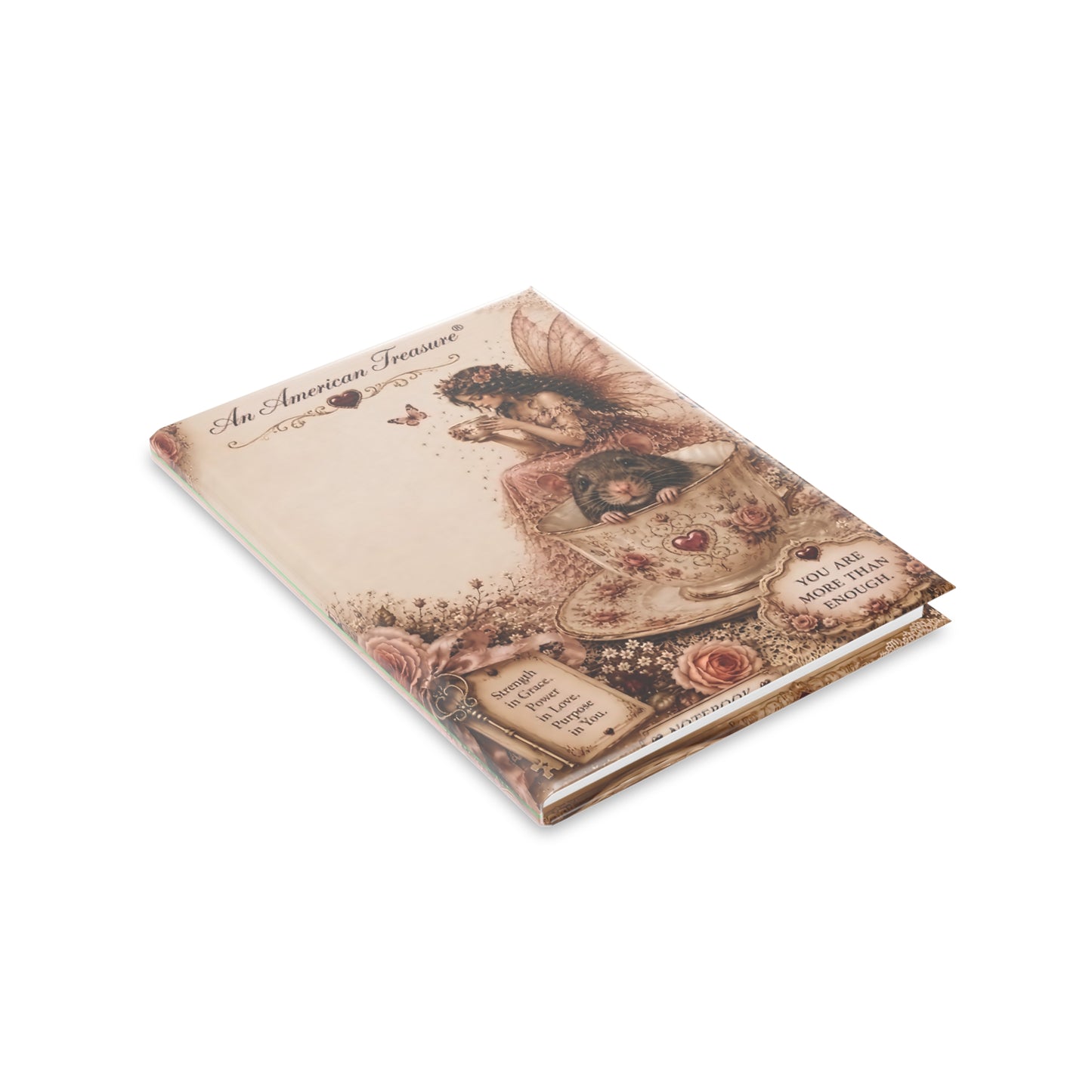 RattaCutie Couture Limited Edition Fairy Tea Journal — You Are More Than Enough Hardcover Notebook