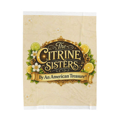 Citrine Sisters Velveteen Plush Blanket — Limited Edition Design One Series One