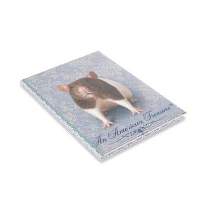 RattaCutie Couture Limited Edition  Photo Hardcover Notebook — "An American Treasure" Puffy-Cover Journal