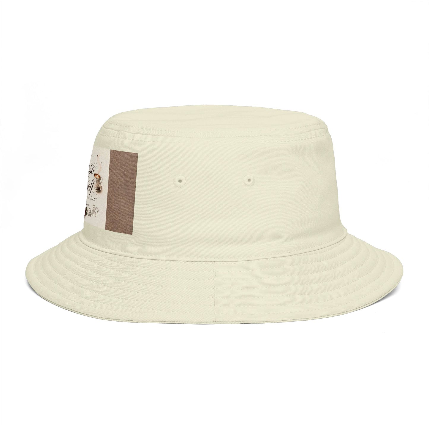 Express Yourself Couture Collection Coffee Patch Bucket Hat — Vintage Café Vibe, Casual Sun Hat for Coffee Lovers - Collection One - Style One