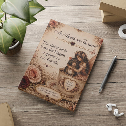 RattaCutie Couture Limited Edition Hardcover Notebook — "An American Treasure" Fairy Memory Journal (Puffy Cover)