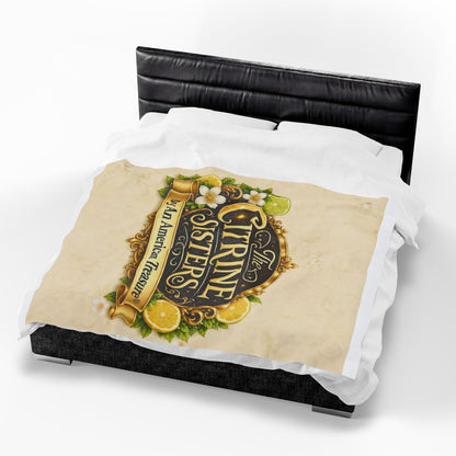 Citrine Sisters Velveteen Plush Blanket — Limited Edition Design One Series One