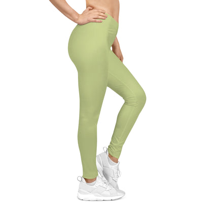 The Citrine Sisters Lime Green Women's Casual Leggings — Comfortable Everyday Activewear Limited Edition Series One Design One