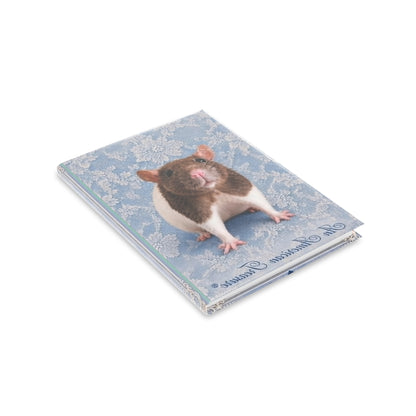 RattaCutie Couture Limited Edition  Photo Hardcover Notebook — "An American Treasure" Puffy-Cover Journal