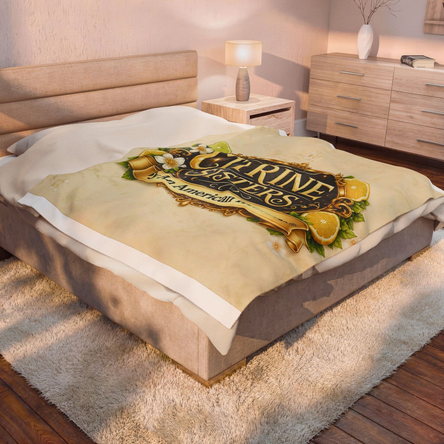 Citrine Sisters Velveteen Plush Blanket — Limited Edition Design One Series One