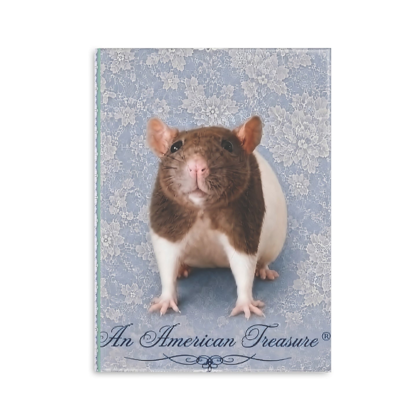 RattaCutie Couture Limited Edition  Photo Hardcover Notebook — "An American Treasure" Puffy-Cover Journal