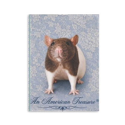 RattaCutie Couture Limited Edition  Photo Hardcover Notebook — "An American Treasure" Puffy-Cover Journal