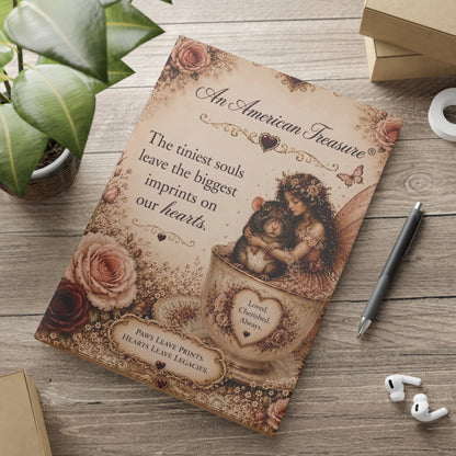 RattaCutie Couture Limited Edition Hardcover Notebook — "An American Treasure" Fairy Memory Journal (Puffy Cover)