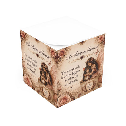 RattaCutie Couture Limited Edition Note Cube – 'The tiniest souls leave the biggest imprints on our hearts'