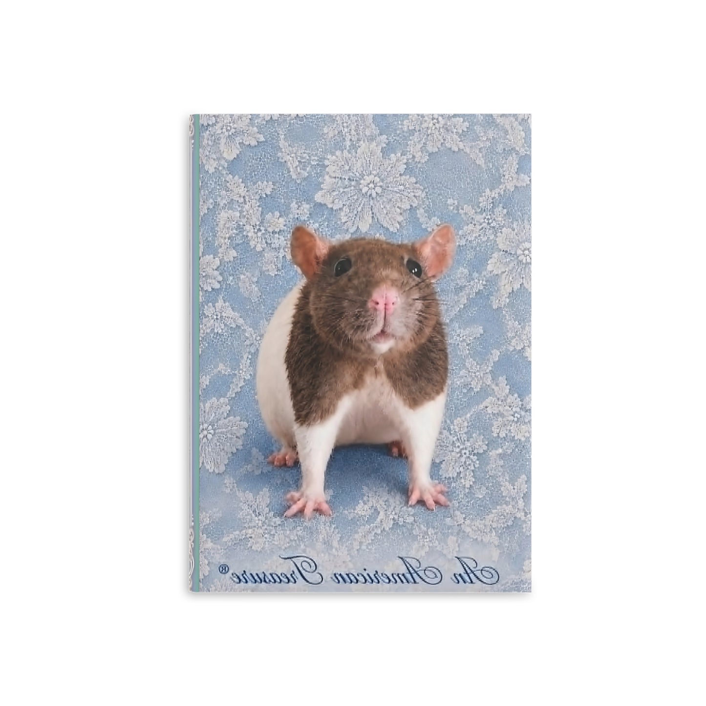 RattaCutie Couture Limited Edition  Photo Hardcover Notebook — "An American Treasure" Puffy-Cover Journal