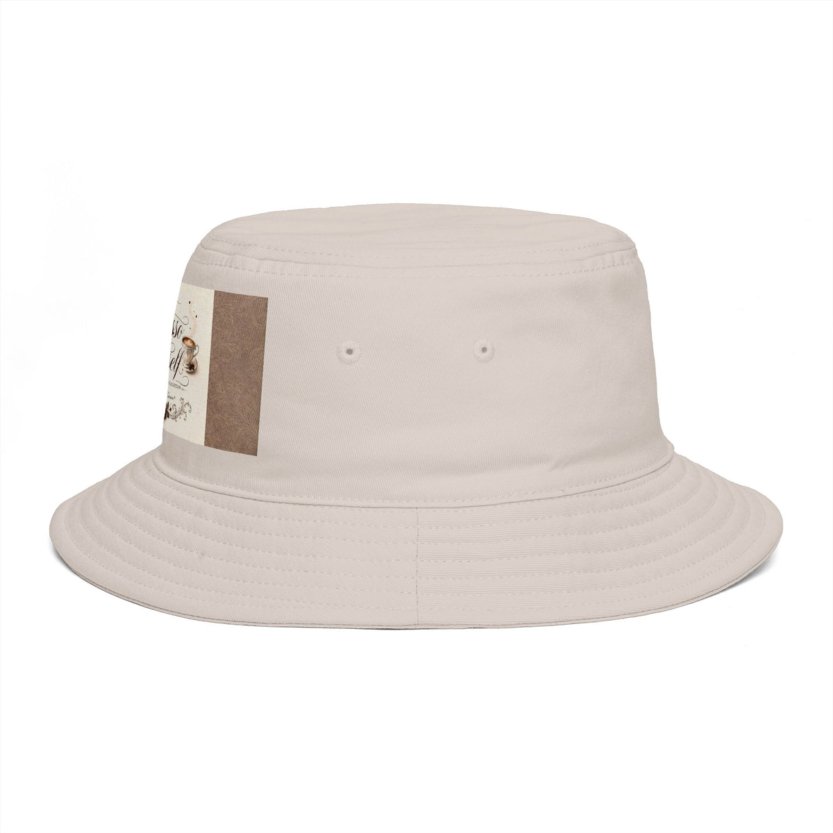 Express Yourself Couture Collection Coffee Patch Bucket Hat — Vintage Café Vibe, Casual Sun Hat for Coffee Lovers - Collection One - Style One