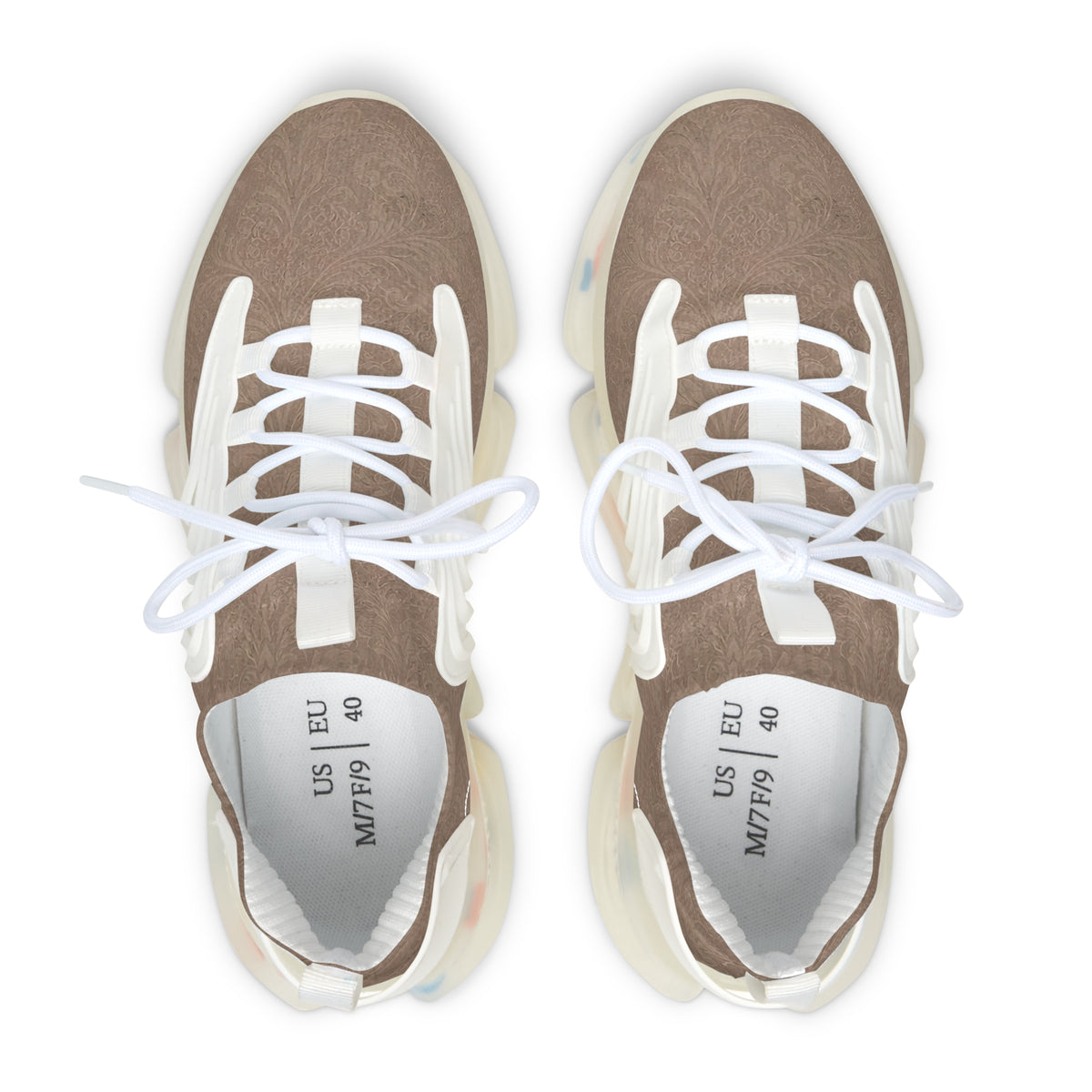 Espresso Yourself Couture Collection : Chunky Mesh Sneakers — Women's Breathable Fashion Trainers - Collection One - Style One