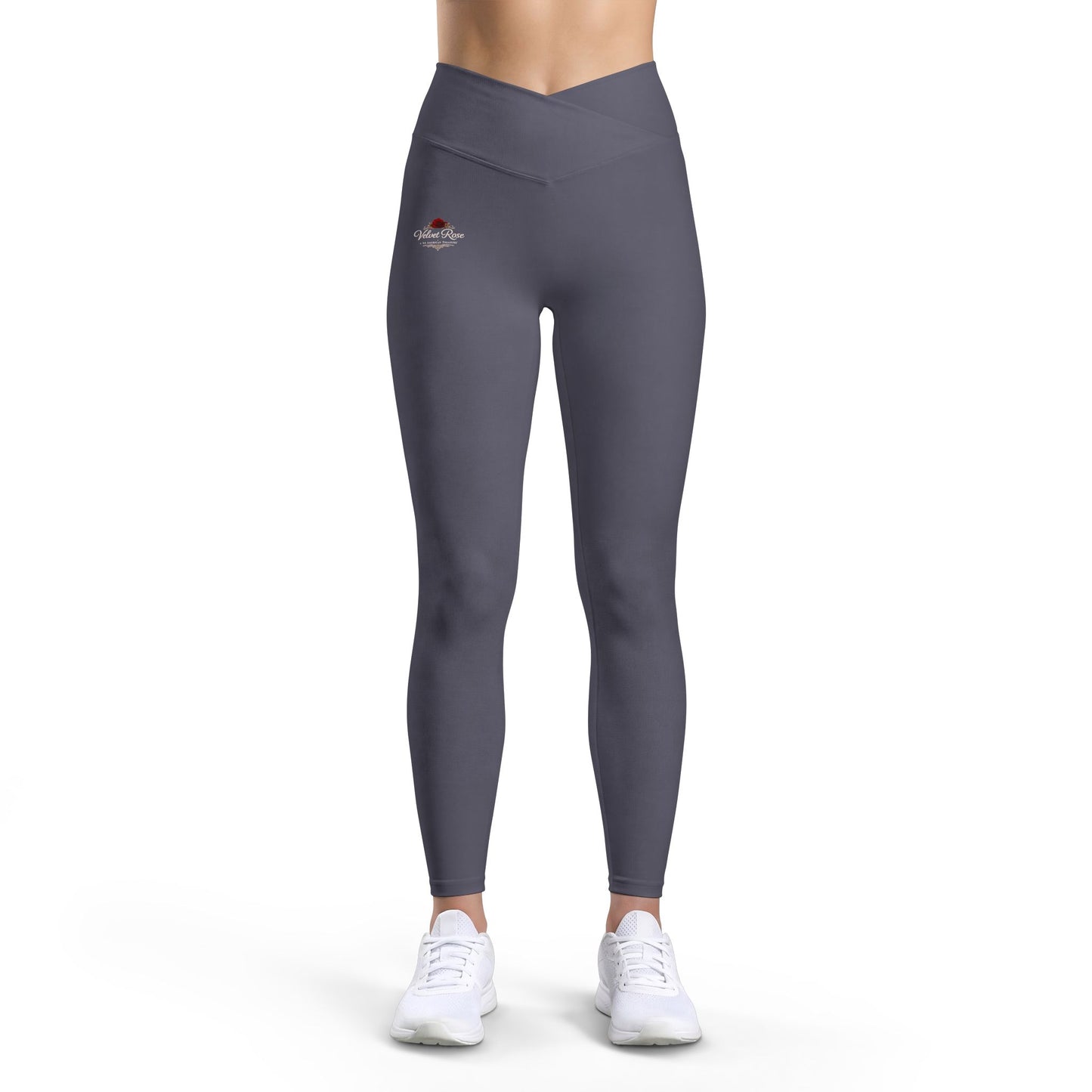 The Velvet Rose Women’s Luxe Leggings - Black High-Waist Yoga Leggings