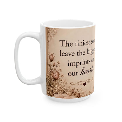 RattaCutie Couture Limited Edition Sentimental Girl & Mouse Ceramic Mug — "Kindest souls leave the biggest paw prints on our hearts"