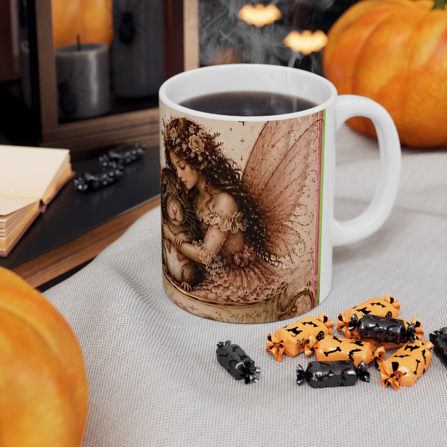 RattaCutie Couture Limited Edition Sentimental Girl & Mouse Ceramic Mug — "Kindest souls leave the biggest paw prints on our hearts"