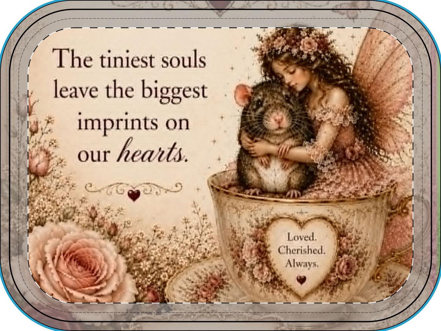 RattaCutie Couture Limited Edition Jewelry Box — “The tiniest souls leave the biggest imprints on our hearts” Keepsake