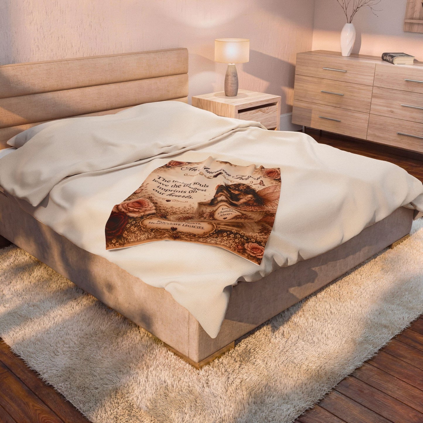 RattaCutie Couture Limited Edition Velveteen Blanket – "The tiniest souls leave the biggest imprints on our hearts"