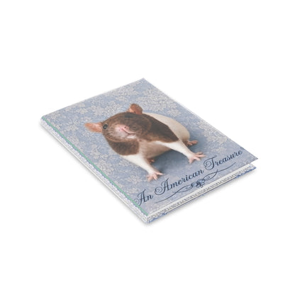 RattaCutie Couture Limited Edition  Photo Hardcover Notebook — "An American Treasure" Puffy-Cover Journal