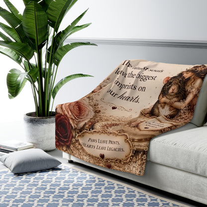 RattaCutie Couture Limited Edition Pet Sherpa Blanket – "The tiniest souls leave the biggest imprints" Accent Throw