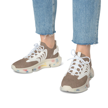 Espresso Yourself Couture Collection : Chunky Mesh Sneakers — Women's Breathable Fashion Trainers - Collection One - Style One