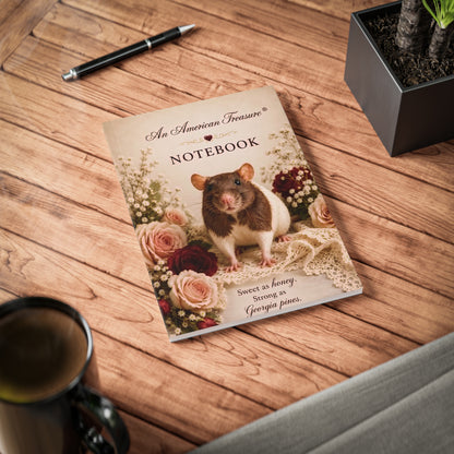 RattaCutie Couture Limited Edition Vintage Floral Notebook — "An American Treasure" A5 Softcover Journal