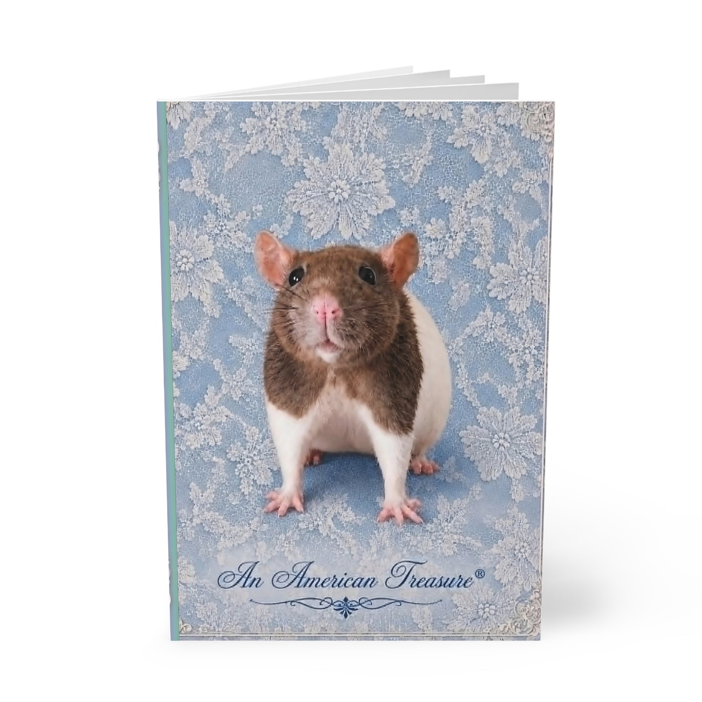 RattaCutie Couture Limited Edition A5 Notebook — 'An American Treasure' Rat Photo Softcover Journal