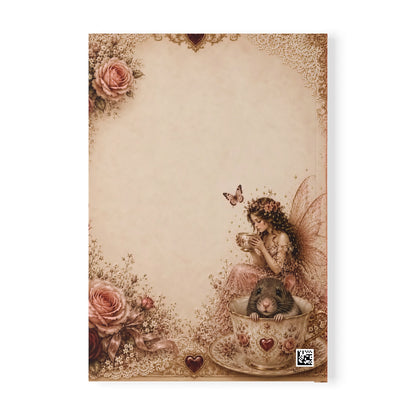 RattaCutie Couture Limited Edition Fairy Teacup Notebook — A5 Softcover Journal with Inspirational Quote