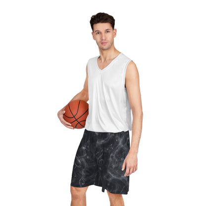 Midnight Metro Basketball Shorts — All-Over Print Athletic Shorts for Musicians