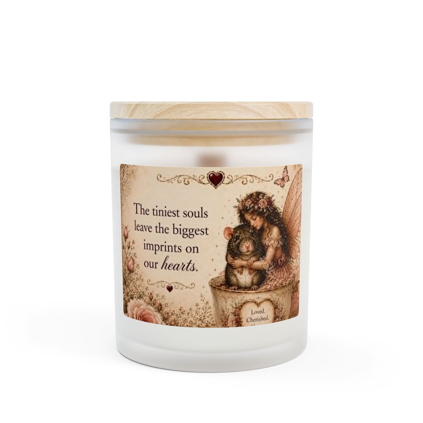 RattaCutie Couture Limited Edition — "The tiniest souls leave the biggest imprints on our hearts" Frosted Glass Candle