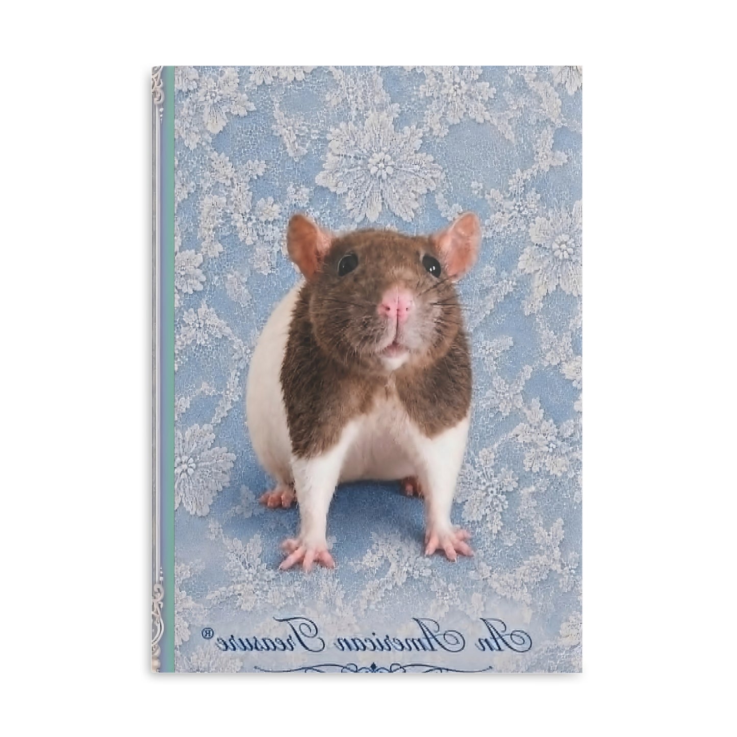 RattaCutie Couture Limited Edition  Photo Hardcover Notebook — "An American Treasure" Puffy-Cover Journal