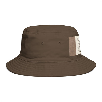 Express Yourself Couture Collection Coffee Patch Bucket Hat — Vintage Café Vibe, Casual Sun Hat for Coffee Lovers - Collection One - Style One