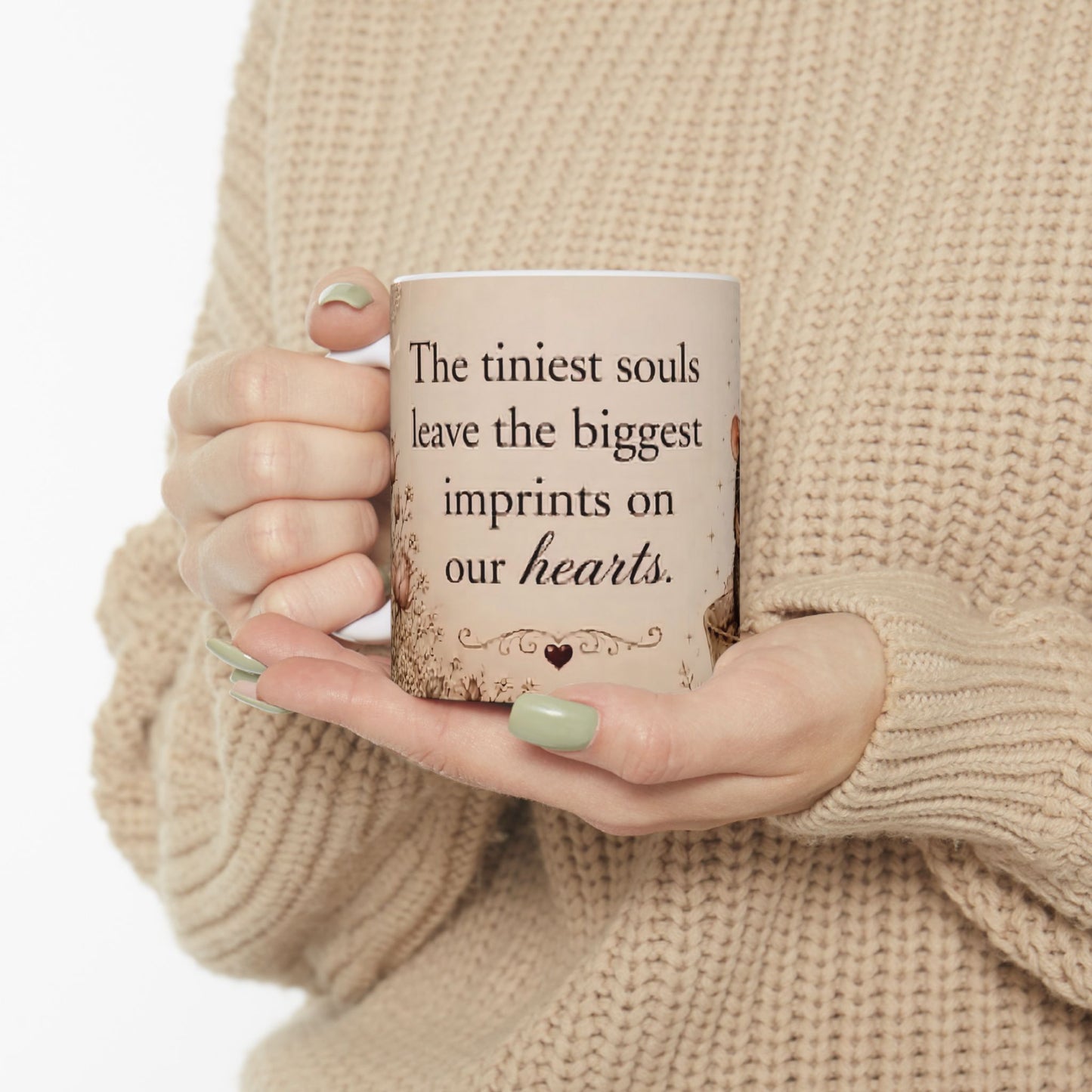 RattaCutie Couture Limited Edition Sentimental Girl & Mouse Ceramic Mug — "Kindest souls leave the biggest paw prints on our hearts"