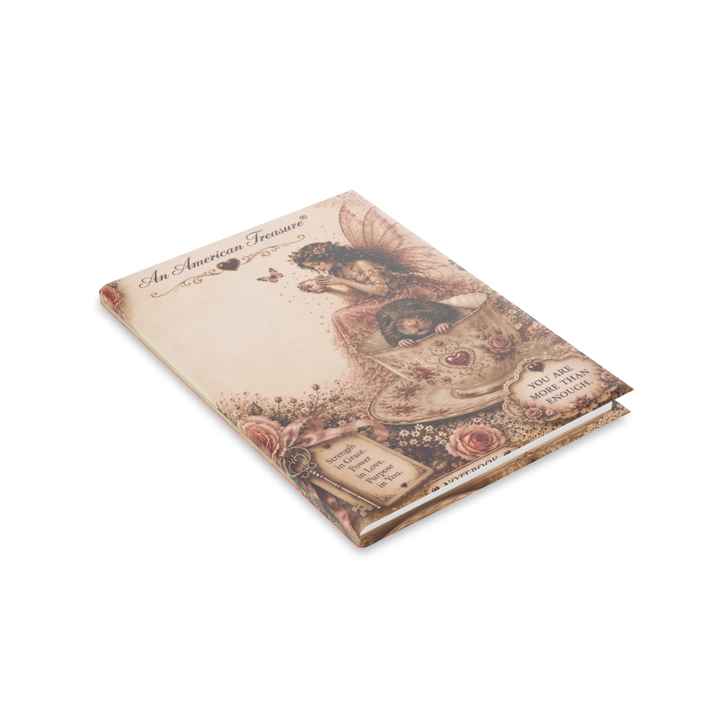 RattaCutie Couture Limited Edition Fairy Tea Journal — You Are More Than Enough Hardcover Notebook