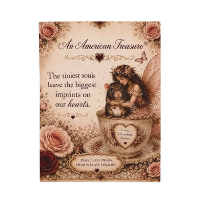 RattaCutie Couture Limited Edition Velveteen Blanket – "The tiniest souls leave the biggest imprints on our hearts"