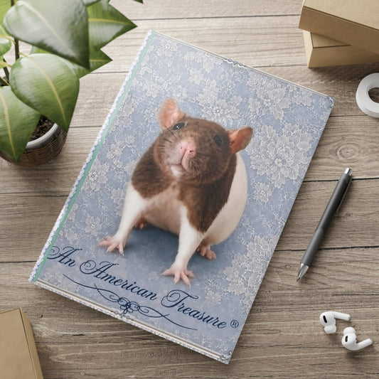 RattaCutie Couture Limited Edition  Photo Hardcover Notebook — "An American Treasure" Puffy-Cover Journal