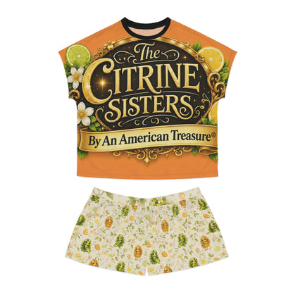 Citrine Sisters Women's Short Pajama Set — All‑Season Comfy Lounge PJs Limited Edition Series One Design One