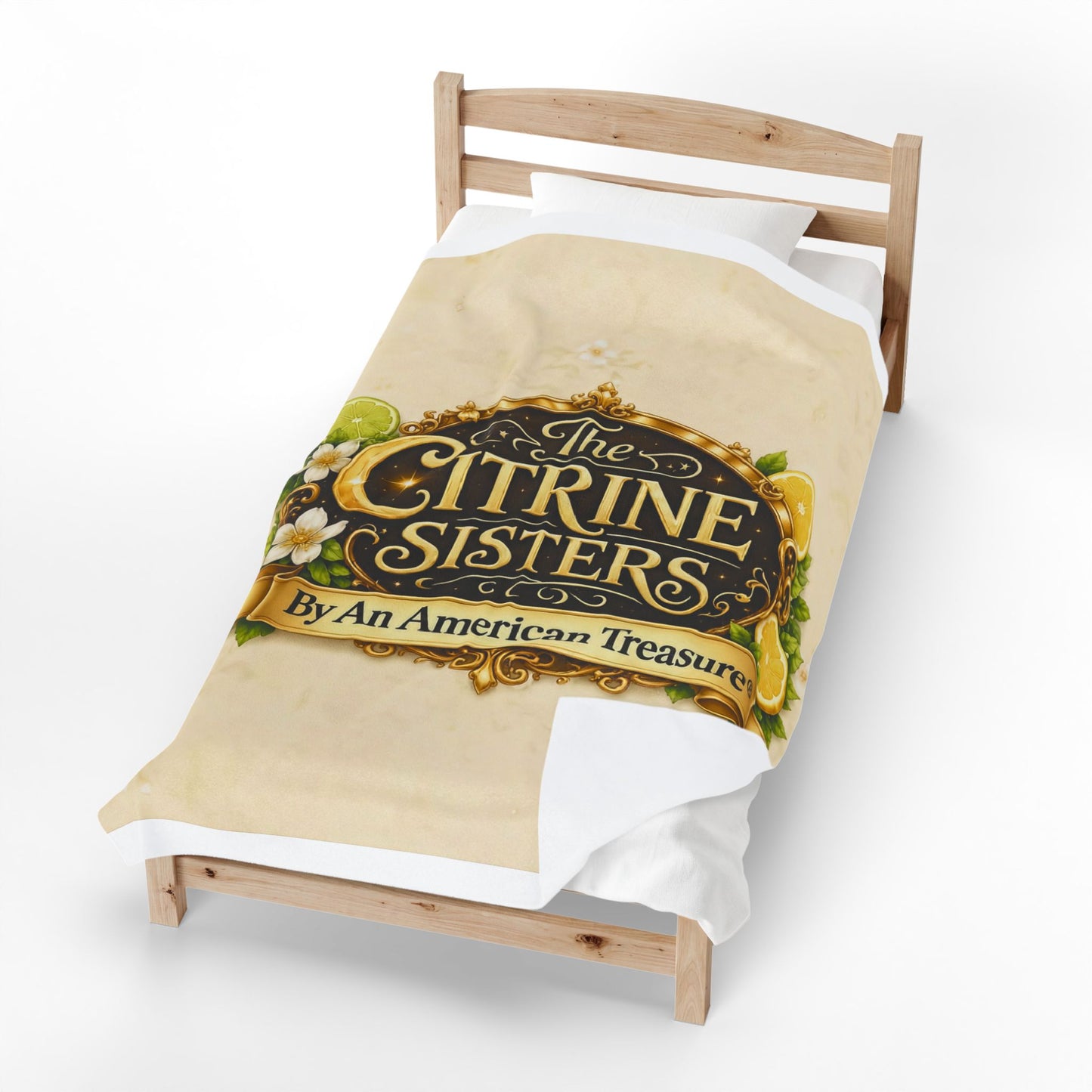 Citrine Sisters Velveteen Plush Blanket — Limited Edition Design One Series One